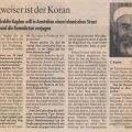 Wegweiser ist der Koran. Interview mit Cemalettin Kaplan