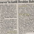Noktaya göre Erseverin katili itirafçi Ibrahim Babat (Silopi-Antalya ve Güney iliskileri)