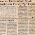 Eurometal firmasi Türkiyeye tasindi, Kirikkale