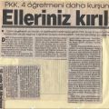 Erzurum ilinde 4 ögretmen öldürüldü. 1i Elazigli
