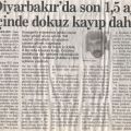 Diyarbakirda son 1,5 ay içinde 9 kayip daha, H. Öztürk, S. Bayram, R. Tekin, H. Kaya, S. Gömürcü