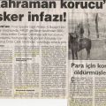 Erzurumda eski korucu Cemal Çetinkaya jandarma tarafindan vuruldu