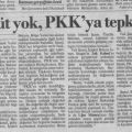 Örgüt yok, PKKya tepki var. Sezginin yorum.