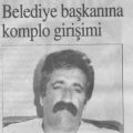 Tunceli Belediye baskani Mehmet Kocademire tehdit