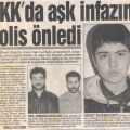 Izmirde PKKnin ask infazi polis önledi. Daha önce Ekrem Aslan cezaevinde öldürüldü