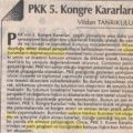 PKK 5. Kongre kararlari