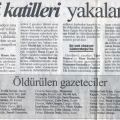 Türkiyede 47 gazeteci öldürüldü (tam liste).