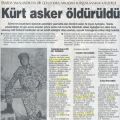 Edirnede Kürt asker öldürüldü (Adil Özdemir).