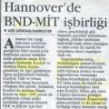 Hannoverde BND-MIT isbirligi, gözalti