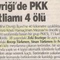 Divrigide PKK katliami: 4 ölü. Boztepe, Türkmen